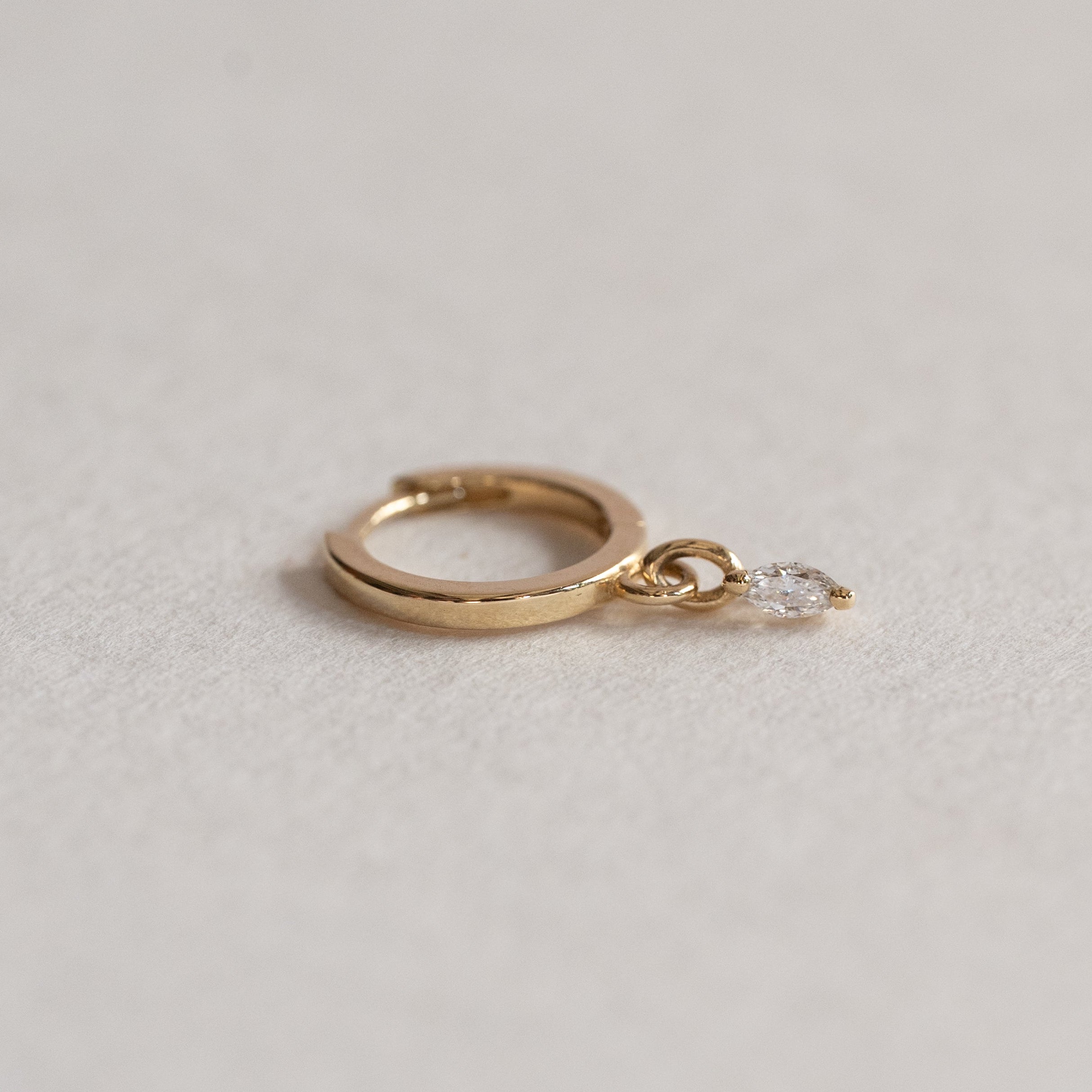 Huggie Marquise Earring