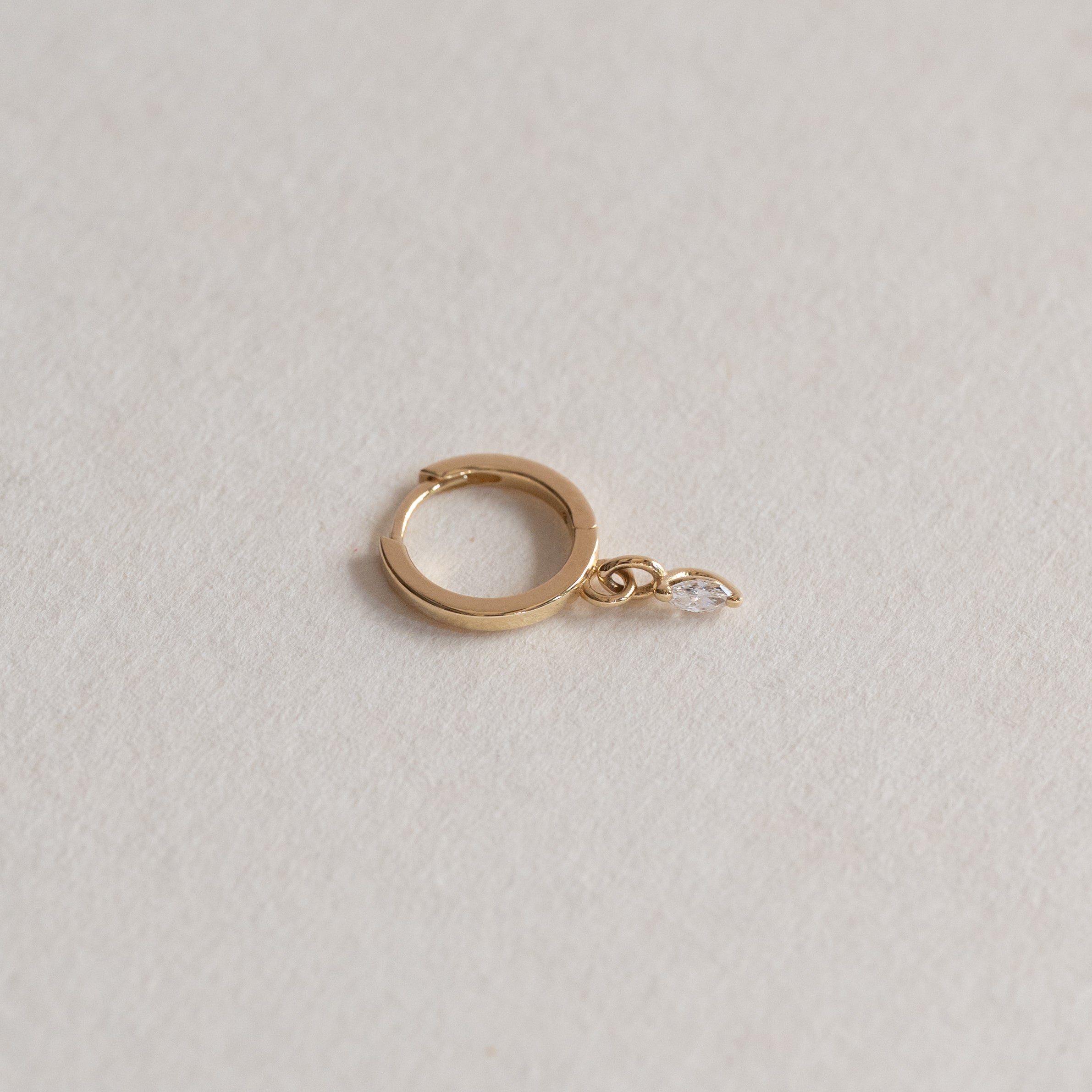 Huggie Marquise Earring