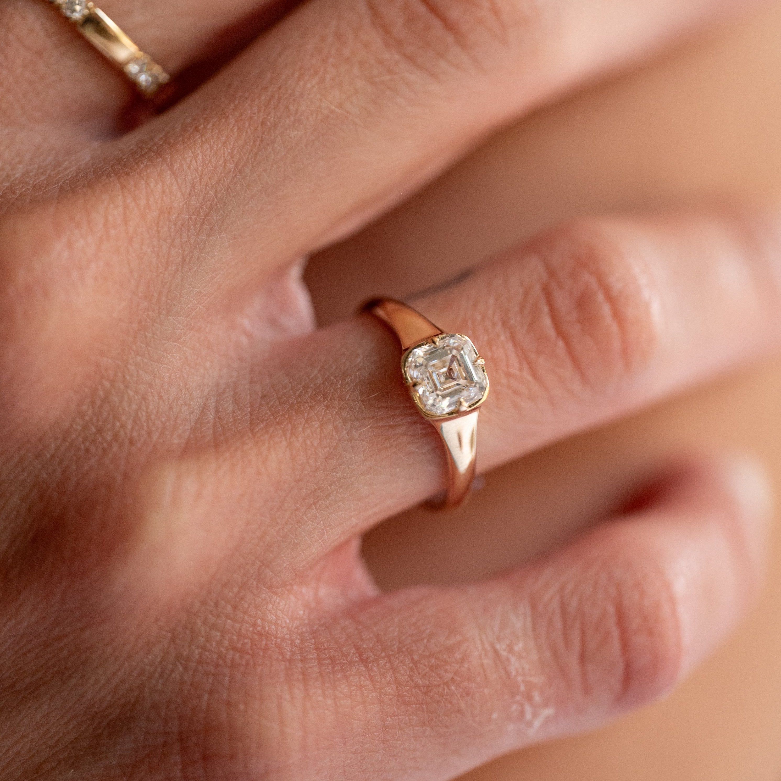 Compass Asscher Ring