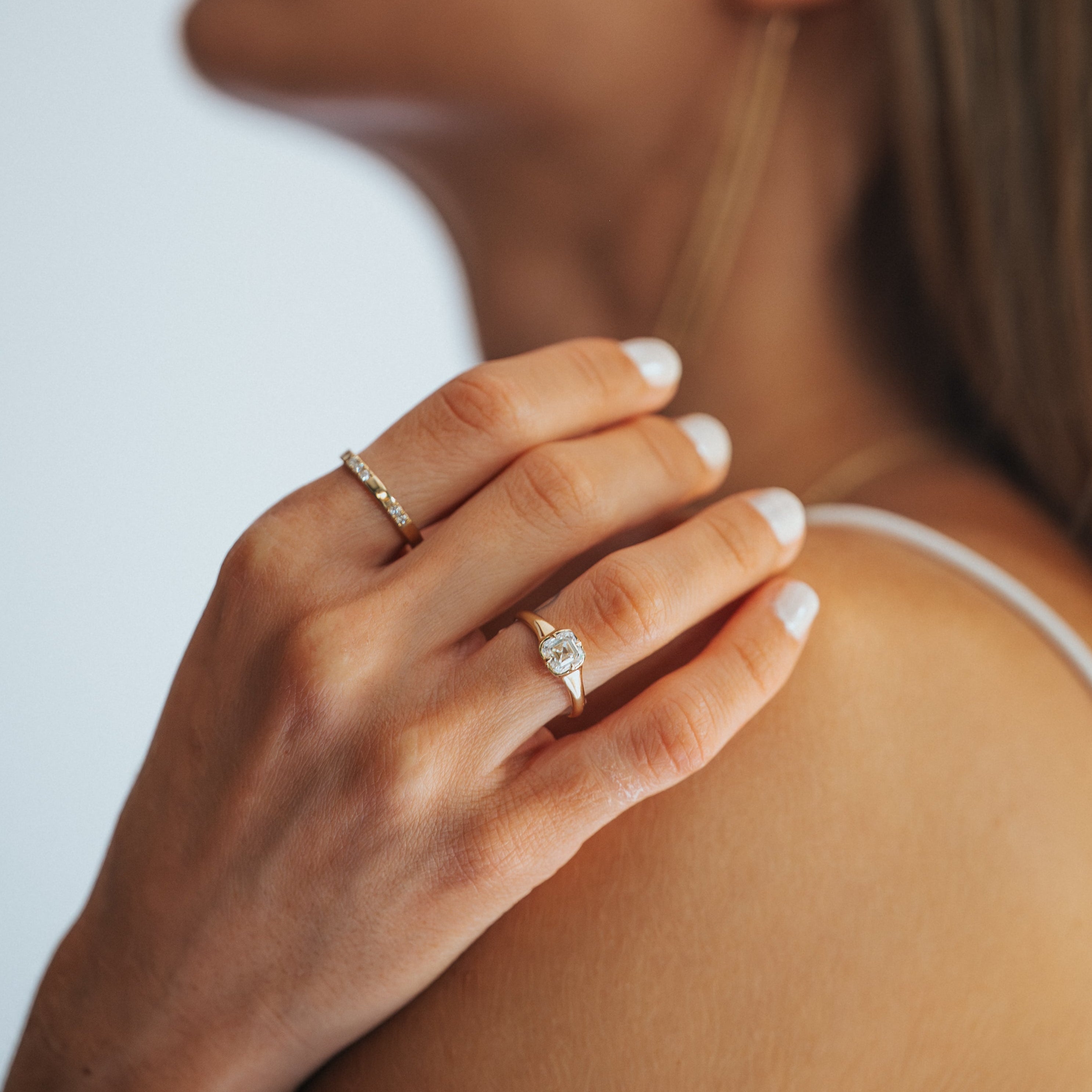 Compass Asscher Ring