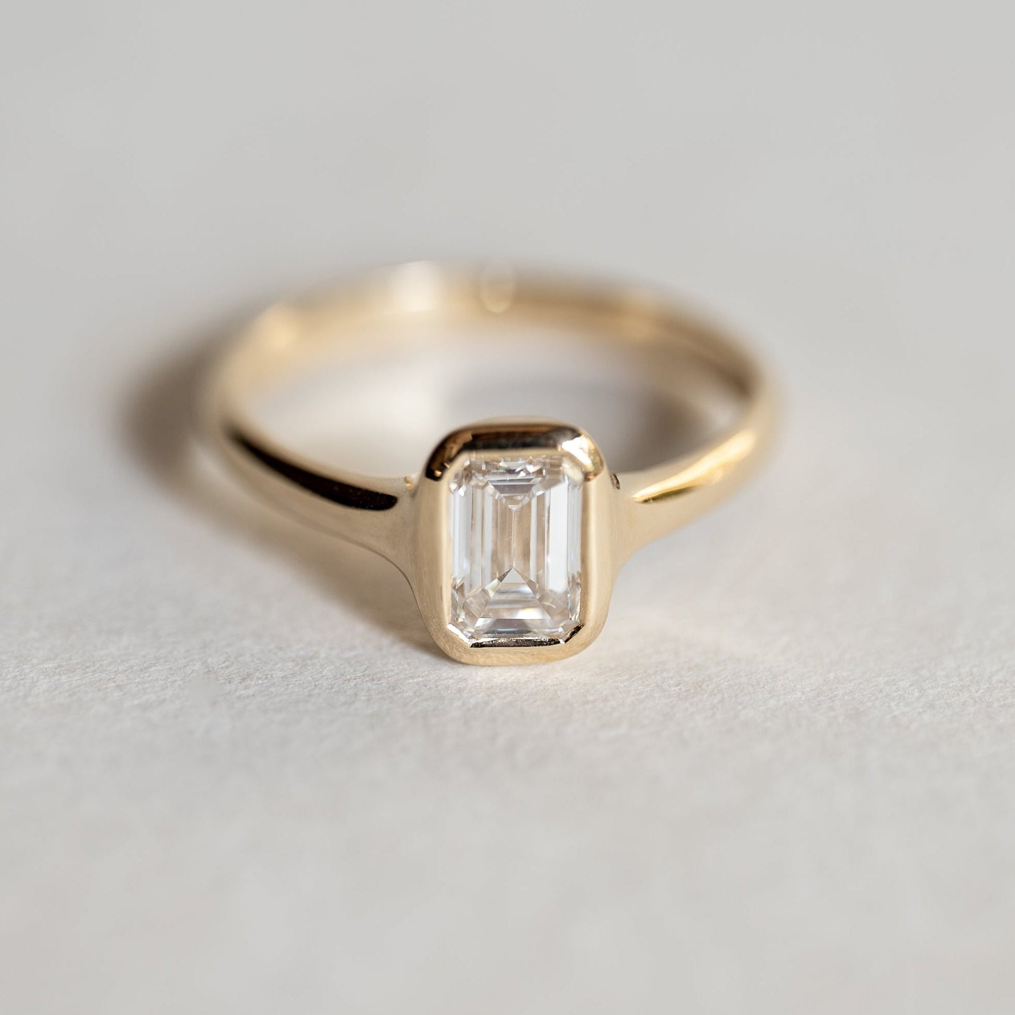 Emerald Bezel Ring