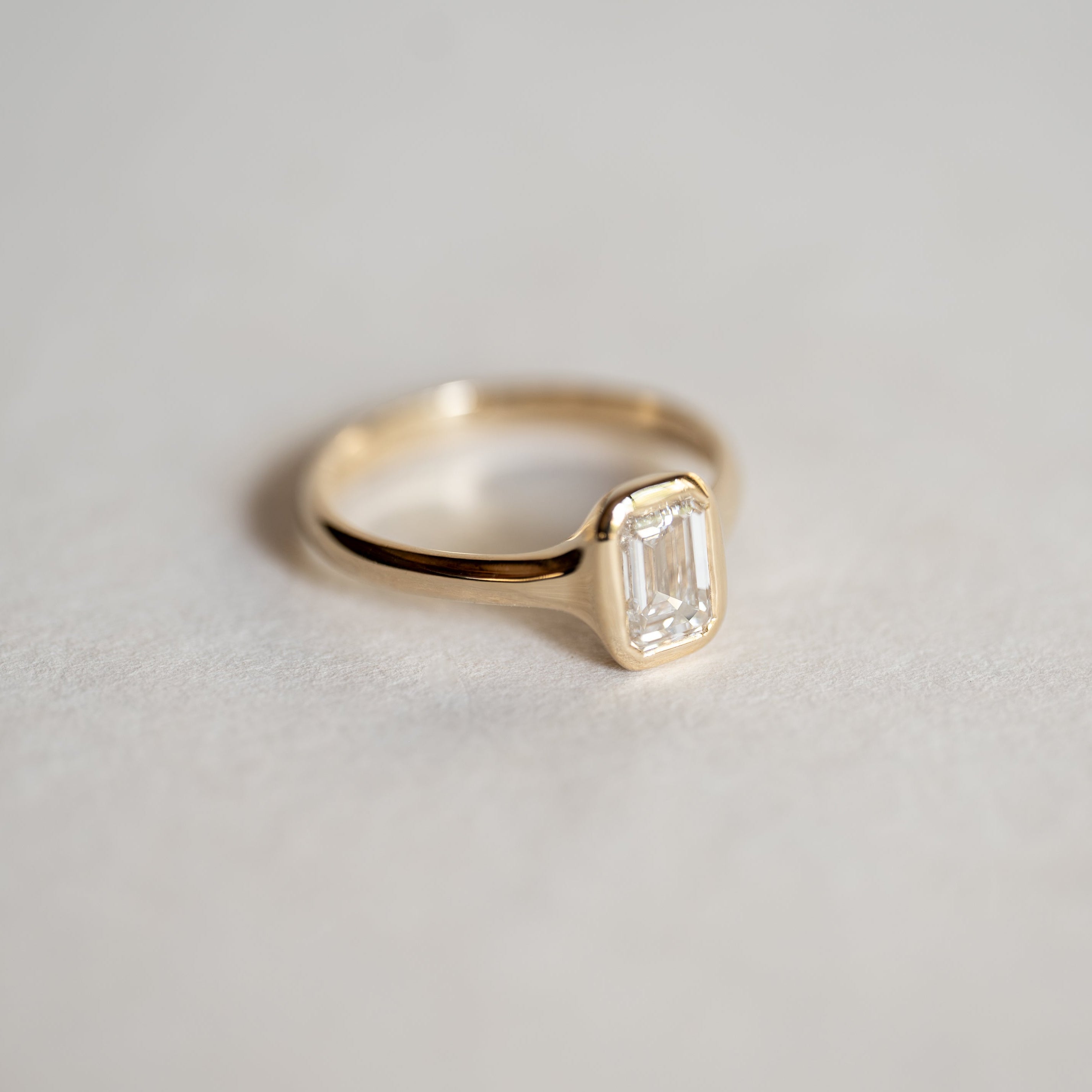 Emerald Bezel Ring