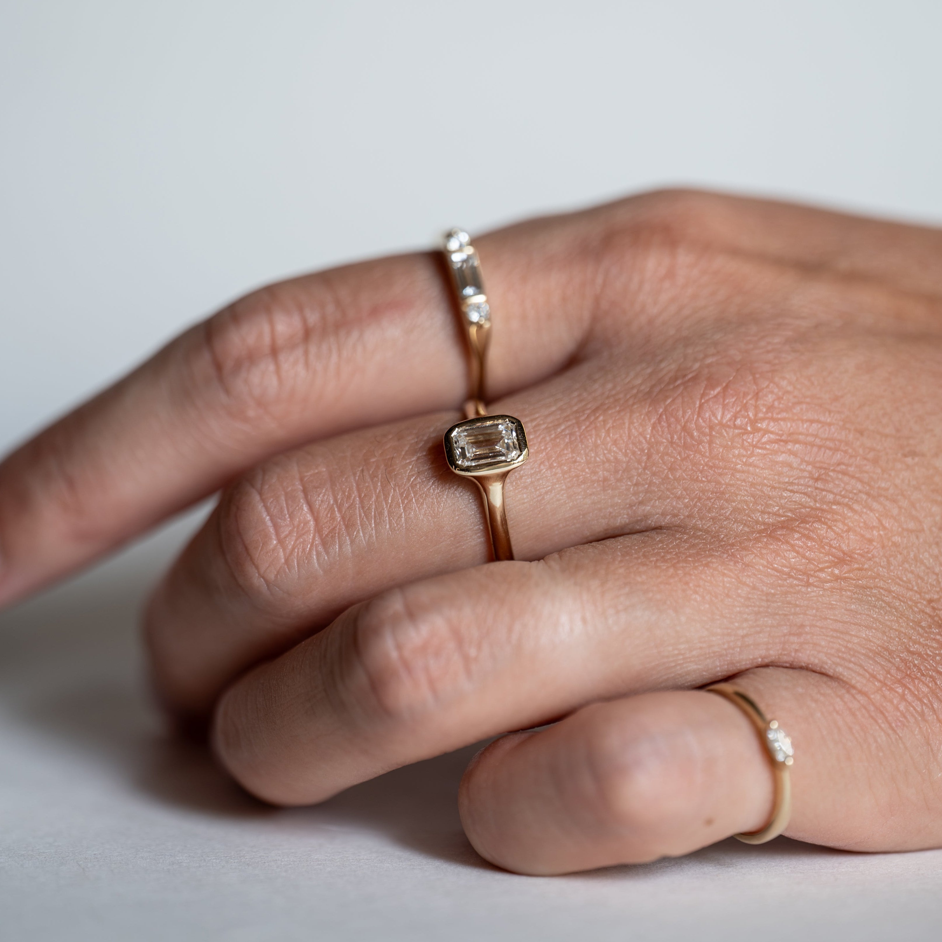 Emerald Bezel Ring