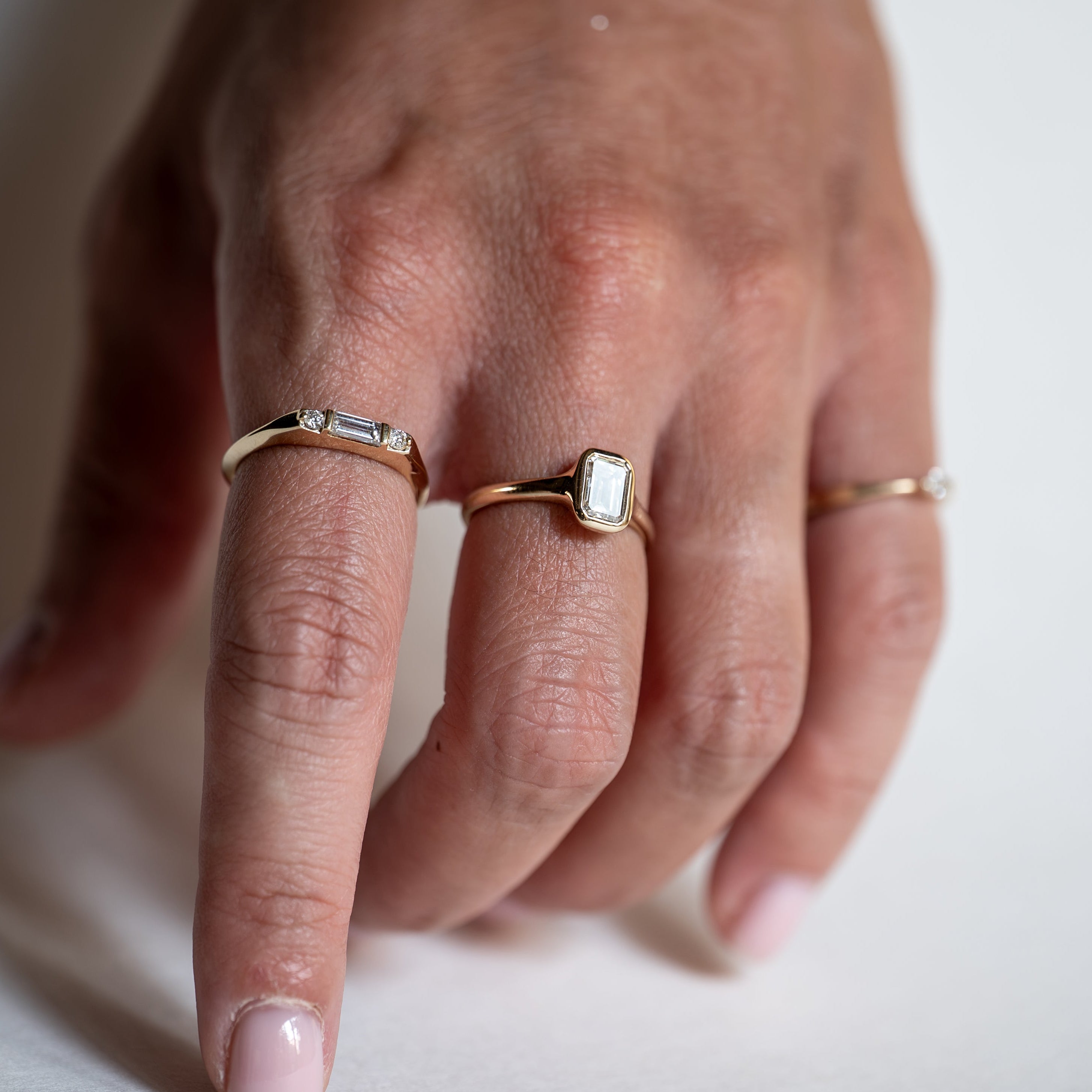 Emerald Bezel Ring