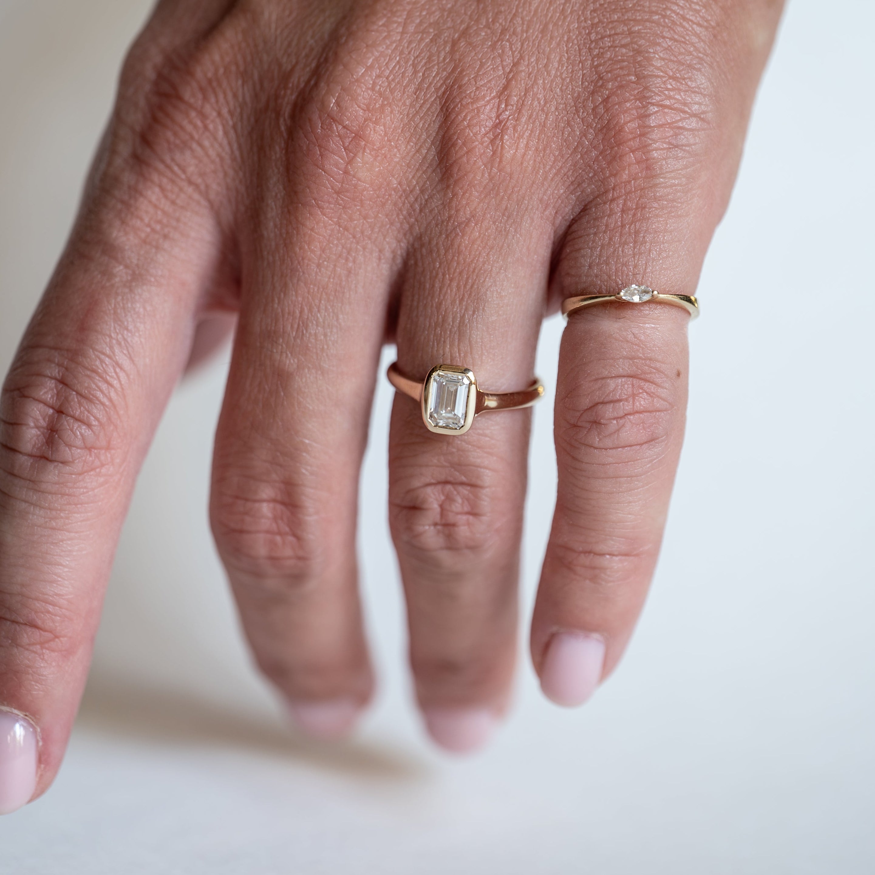 Emerald Bezel Ring