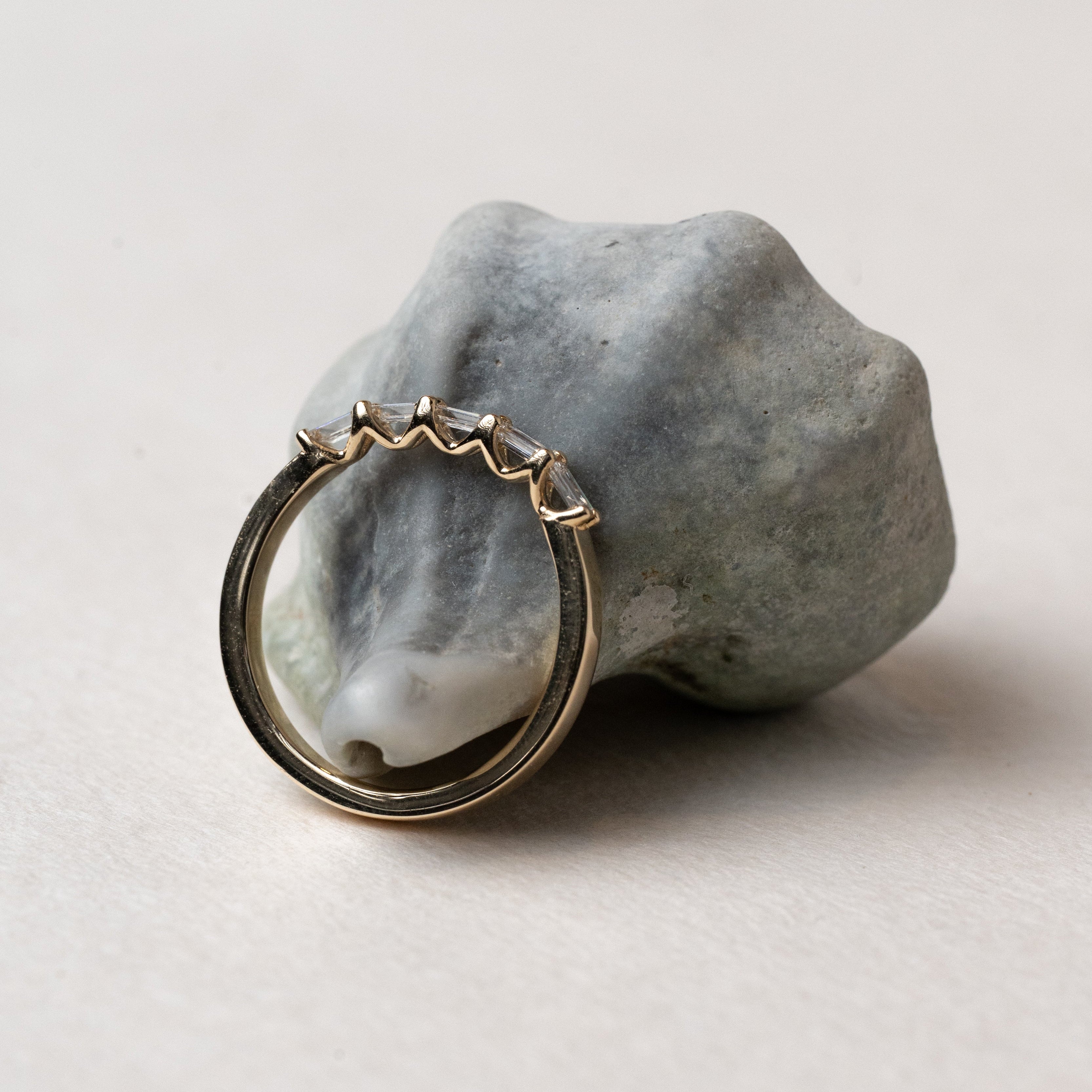 Rainbow Baguette Ring