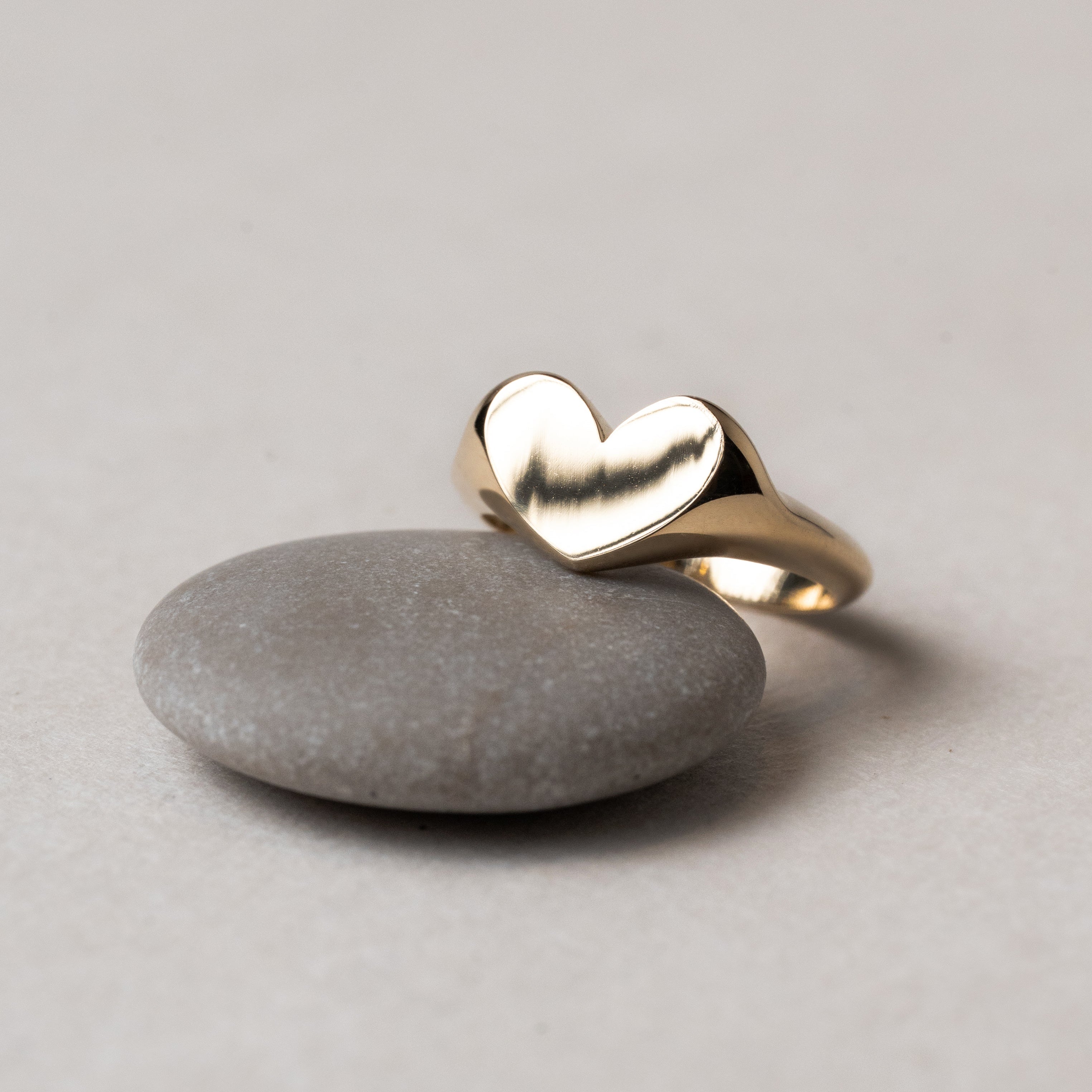 Big Heart Signet Ring