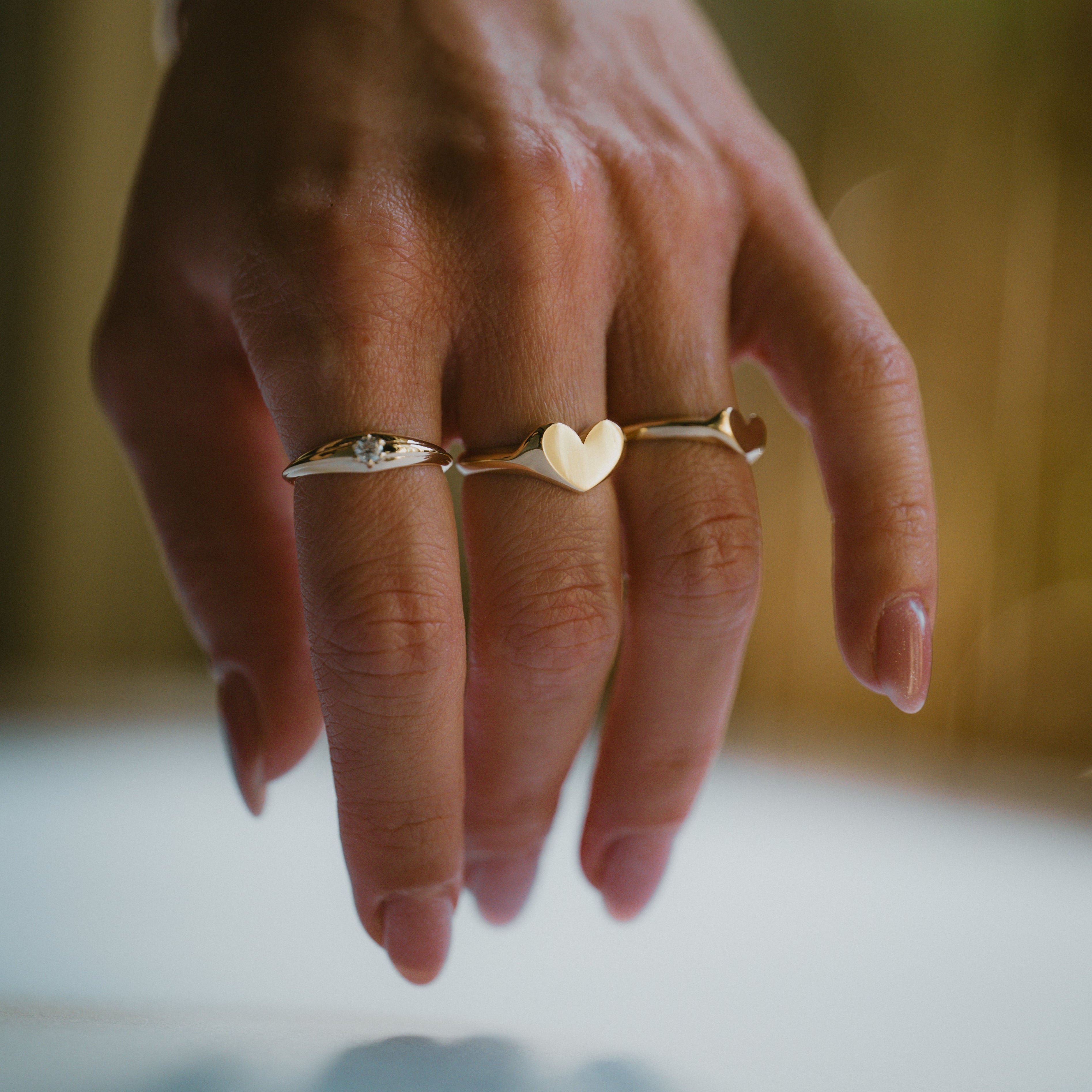 Big Heart Signet Ring