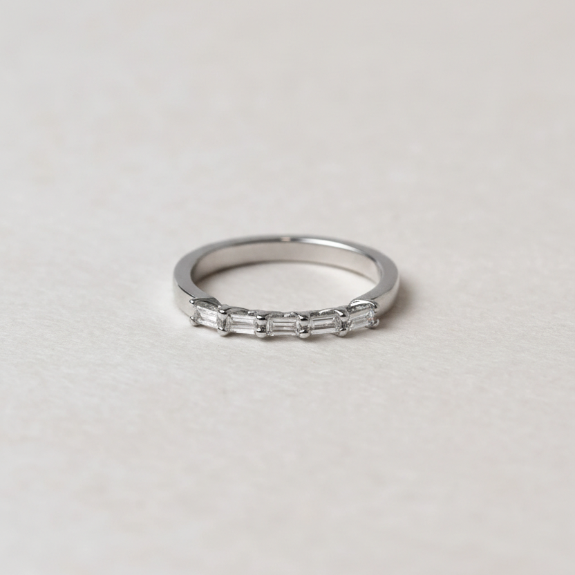 Rainbow Baguette Ring