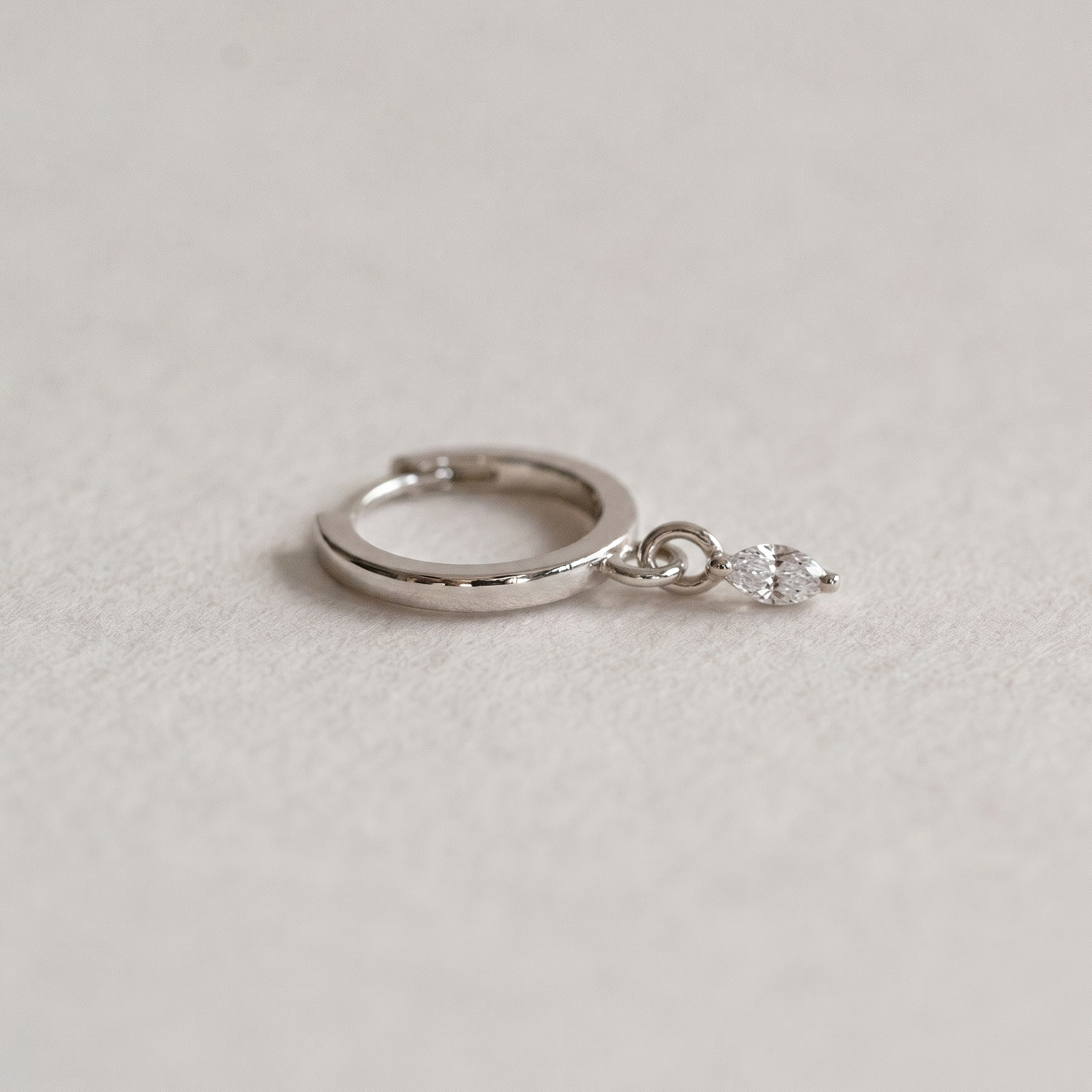 Huggie Marquise Earring