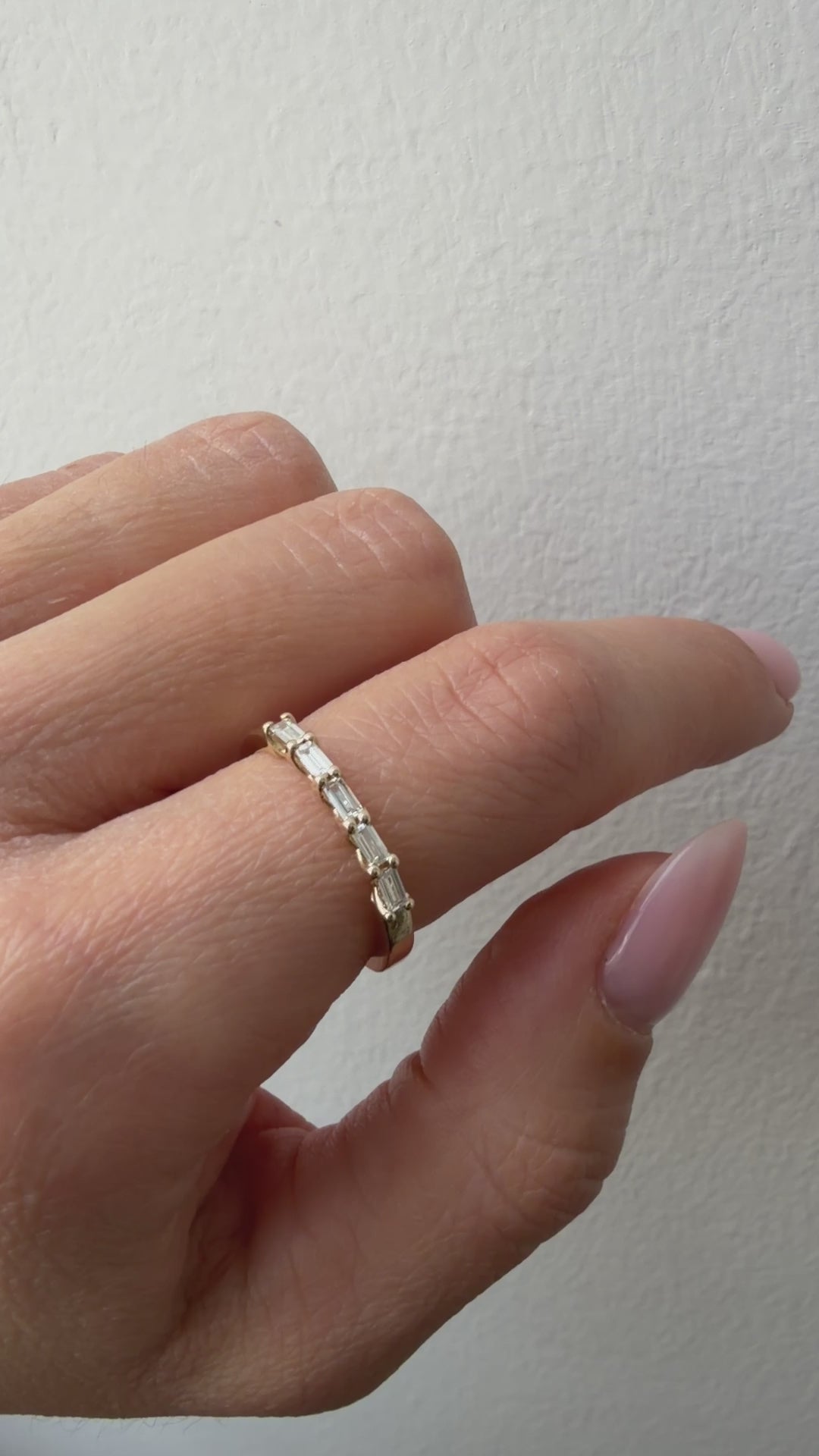 Rainbow Baguette Ring