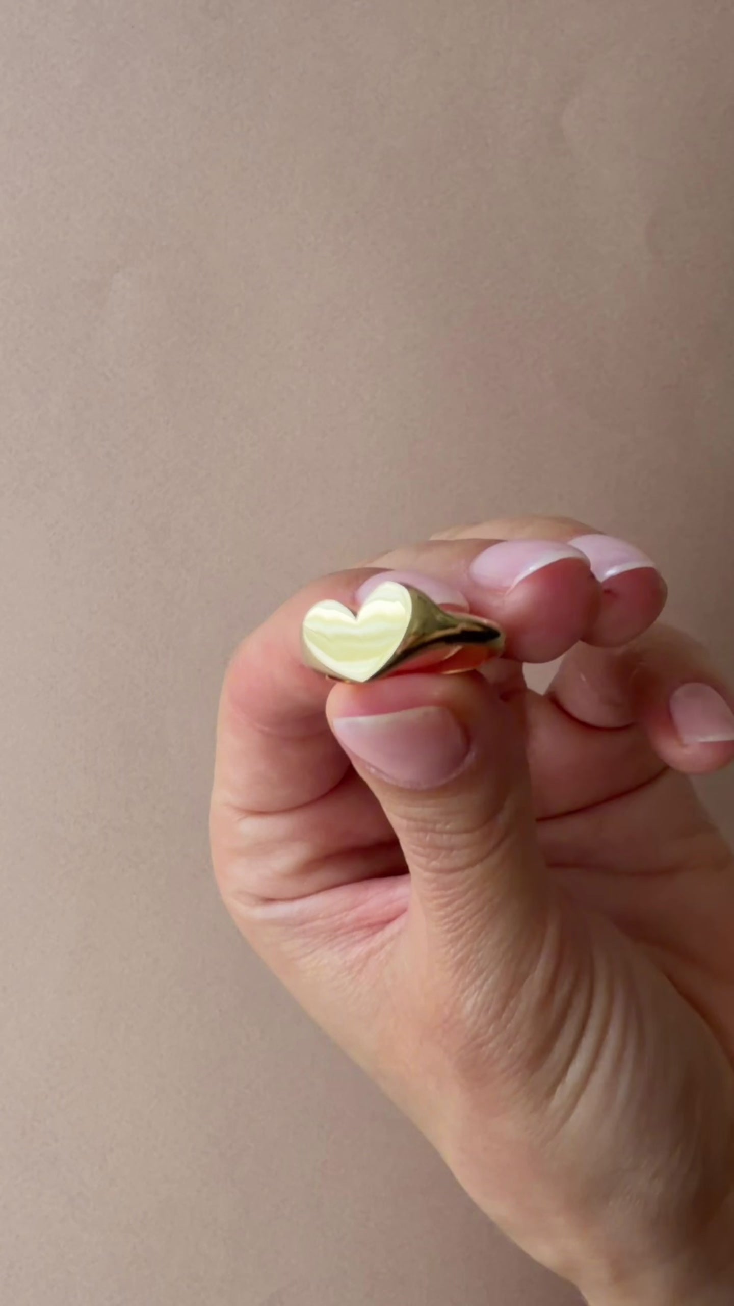 Big Heart Signet Ring